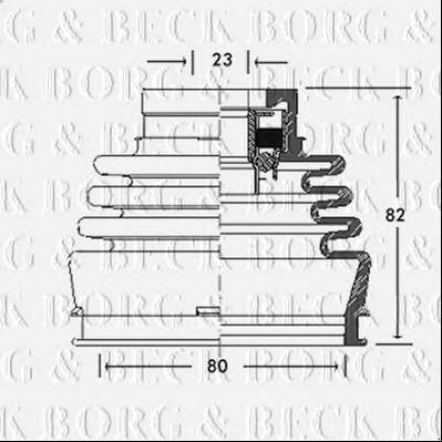 BORG & BECK bcb2689 -  Пыльник, приводной вал